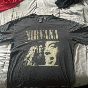 NIRVANA Black Graphic Tee